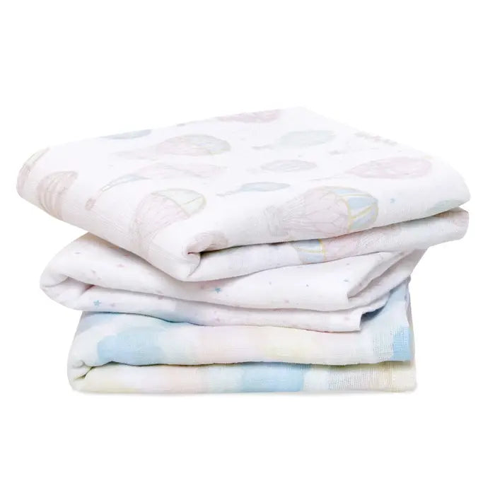 Essentials Muslin Squares, Pack of 3