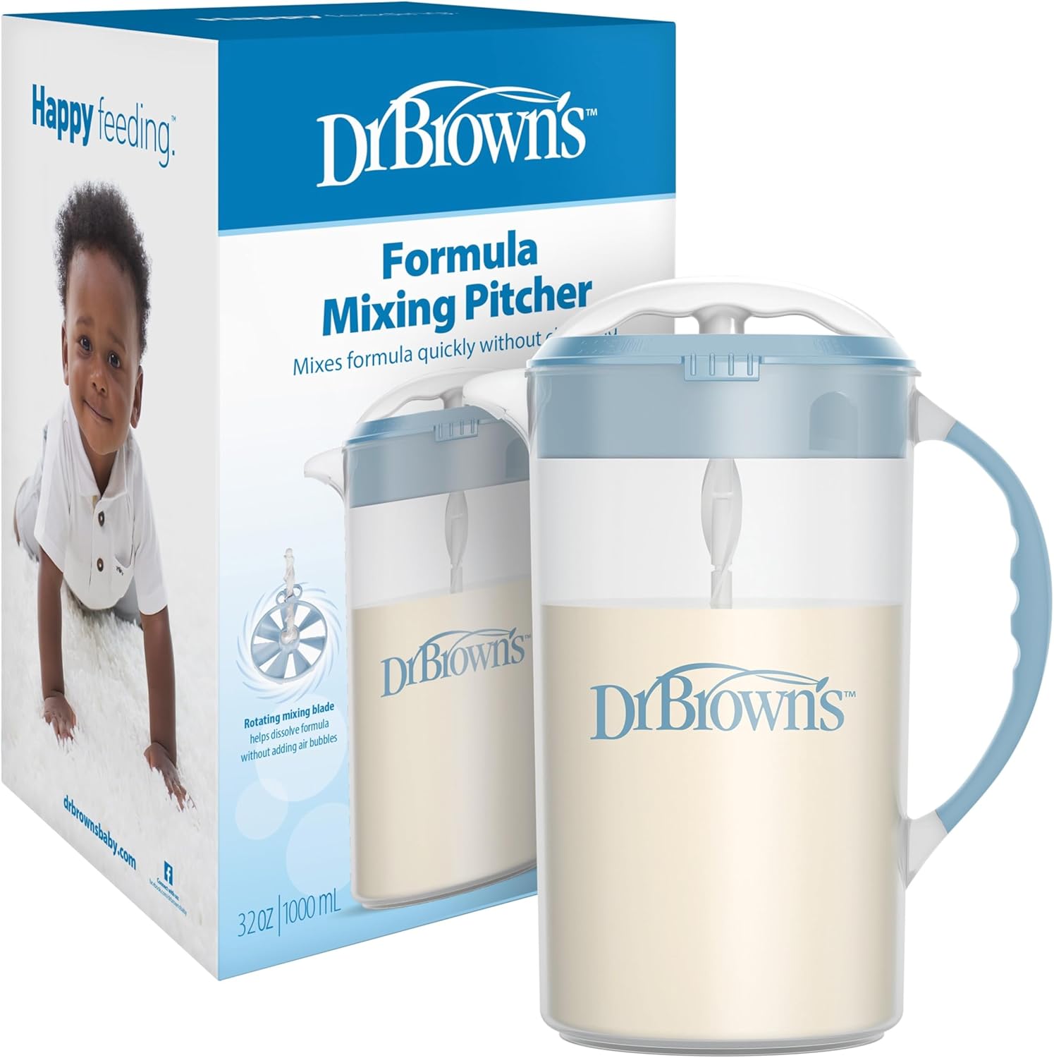 Formula Mixing Pitcher with Adjustable Stopper, 32oz