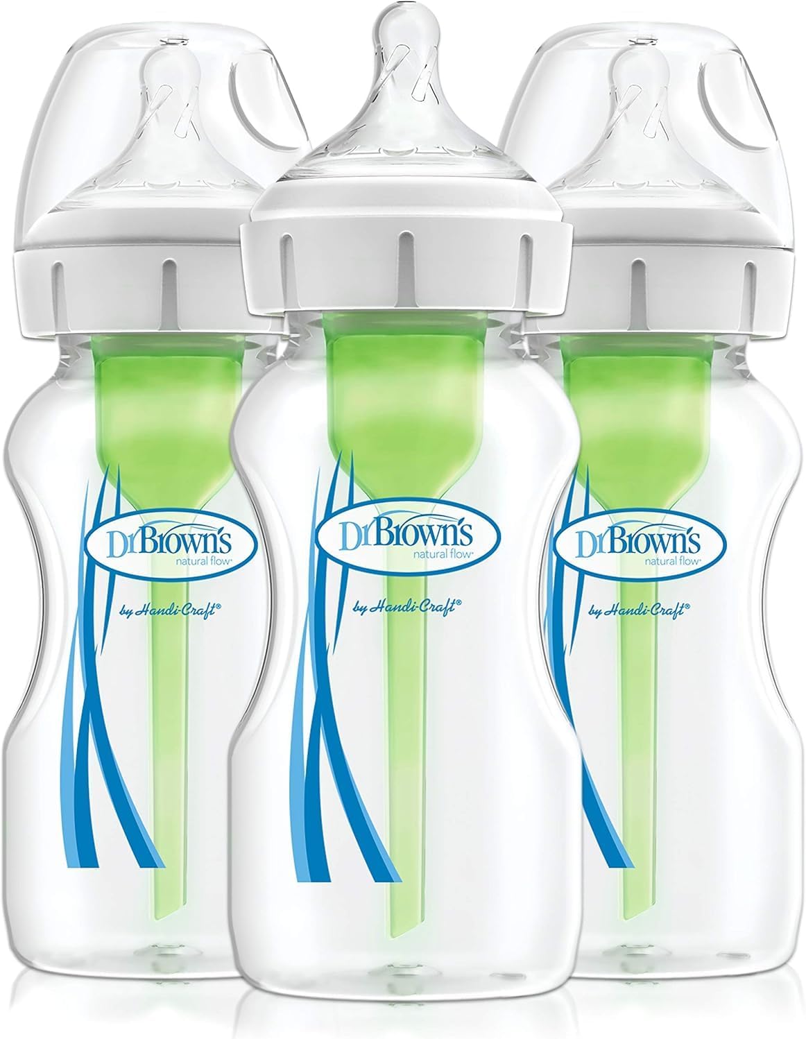 Options+ Wide-Neck Anti-Colic Bottle, 2-Pack, 270ml