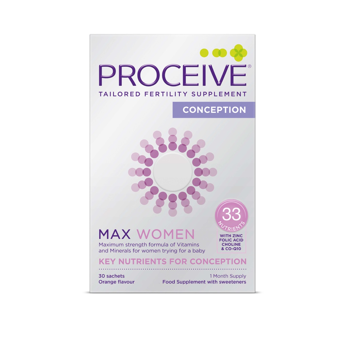 Max Women Advanced Fertility Supplement, 30 Sachets
